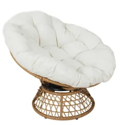 Fauteuil papasan blanc