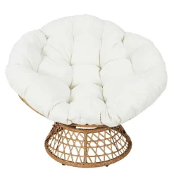 Fauteuil papasan blanc