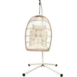 Fauteuil suspendu hanoi beige m1