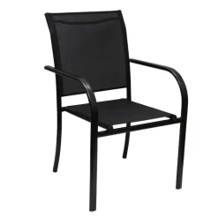 Fauteuil textilene pacha noir