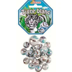 Filet 20 + 1 billes tigre blanc