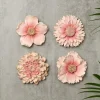 Fleurs deco murale 4ass