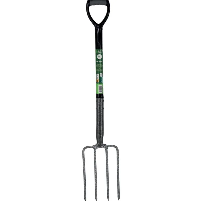Fourche metal poignee plastique