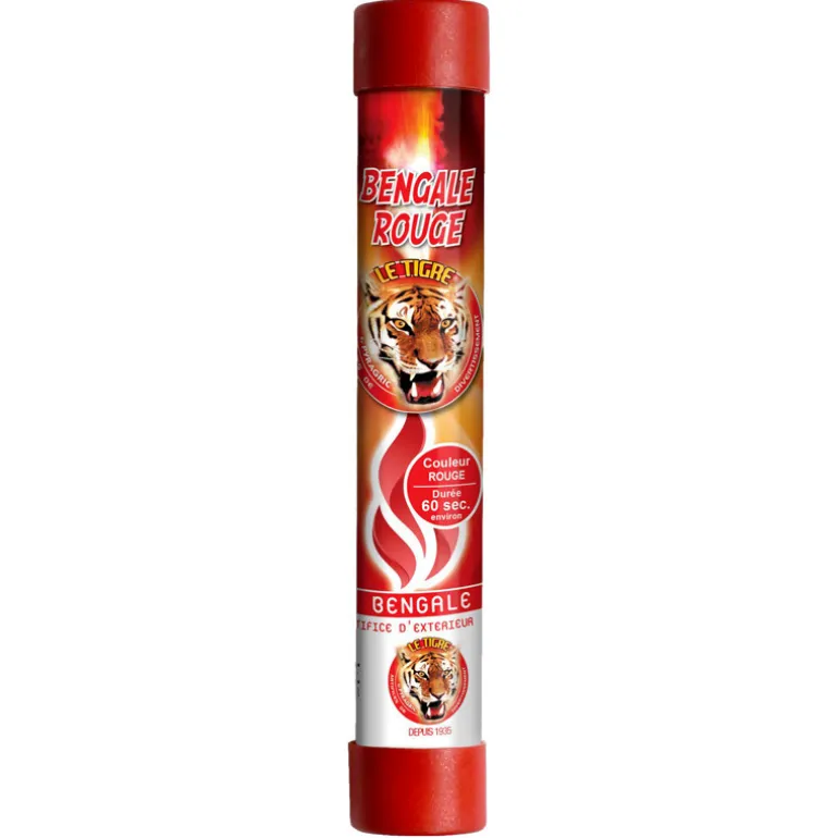 Fumigene bengale rouge