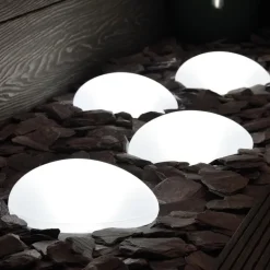 Galets solaire x4 blanc