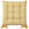 Galette de chaise motif grec dep