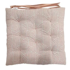 Galette de chaise 40x40cm rose