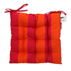 Galette de chaise 40x40cm rose/o