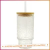 Gobelet en verre motif en relief