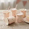 Gobelet 230ml x6 rose gold 2