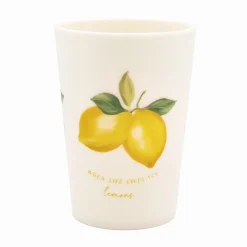 Gobelet plastique 210ml citron