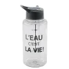 Gourde plastique transparente
