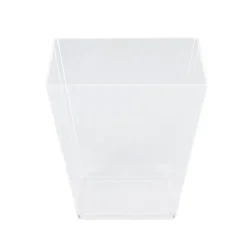 Grande verrine carree x10 plasti