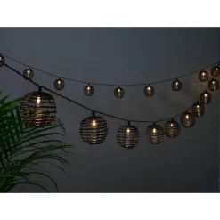 Guirlande effet rotin noire