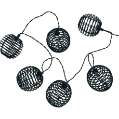 Guirlande effet rotin noire