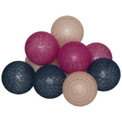 Guirlande led 10 boules d6cm