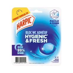 Harpic bloc wc adhesif x4 brise