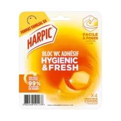 Harpic bloc wc adhesif x4 fraich