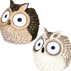 Hibou gros yeux solaire