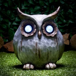 Hibou xl solaire effet pierre