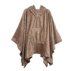 Hoody capuche embosse mokka