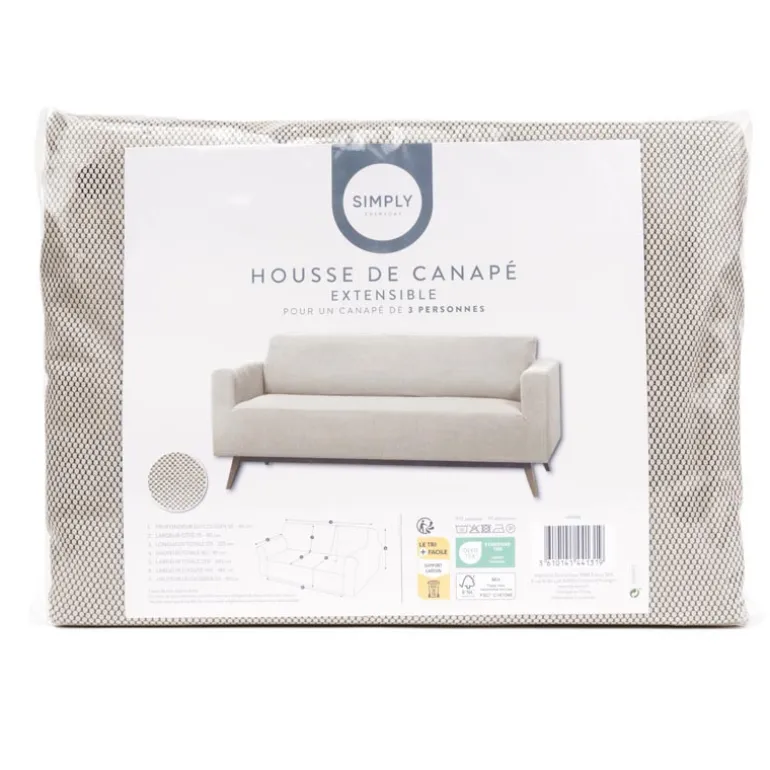 Housse de canape nid d'abeille 3