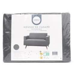 Housse de canape nid d'abeille 2