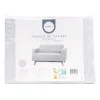 Housse de canape unie 2p gris