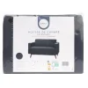 Housse de canape unie 2p noir