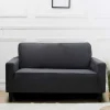 Housse de canape uni 2p gris ant