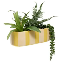 Jardiniere dans pot raye