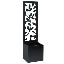 Jardiniere murale metal feuillag