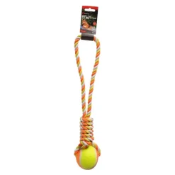 Jouet chien balle avec corde