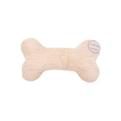 Jouet chien en velours beige
