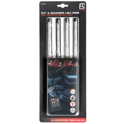 Kit 4 bandes led rgb