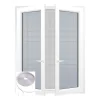 Kit moust + bande 170x180cm bl