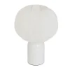 Lampe abat jour tissu h33cm blc