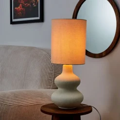 Lampe ceramique creme