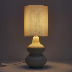 Lampe ceramique creme