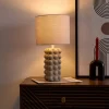 Lampe ceramique taupe