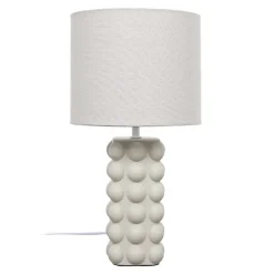 Lampe ceramique taupe