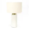 Lampe nervuree ceramique