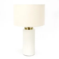 Lampe nervuree ceramique