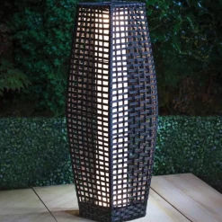 Lampe solaire de sol bali anthra