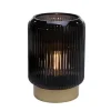 Lanterne led verre strie