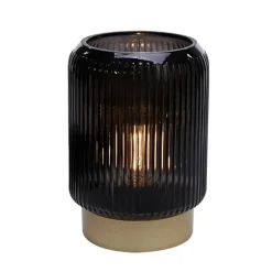 Lanterne led verre strie