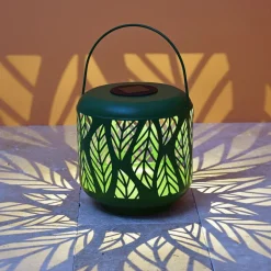 Lanterne solaire ajouree leafy