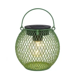 Lanterne solaire ronde grillagee