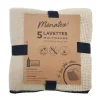 Lavettes microfibres x5 avec sac