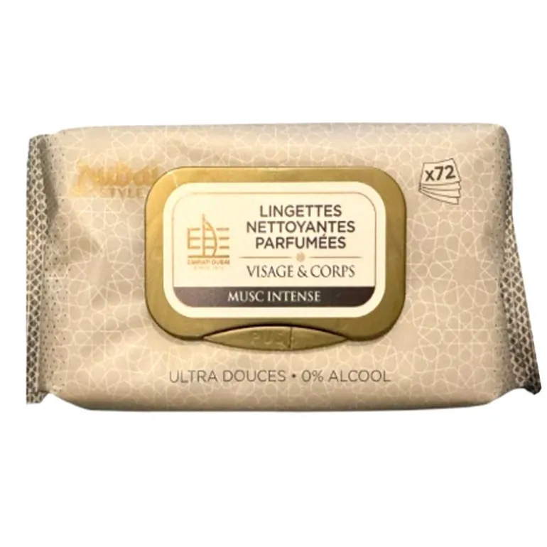 Lingettes visage & corps x72 mus